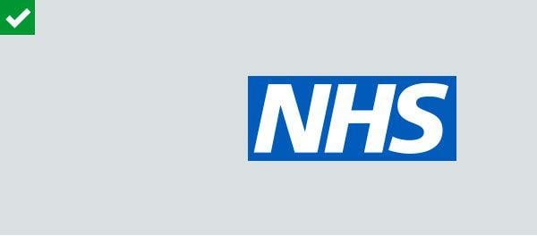 Grey and Blue Logo - NHS Identity Guidelines
