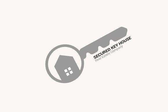 White Key Company Logo - Secured Key House Estate Logo Logo Templates Creative Market