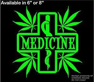 Medical Cross Snake Logo - Marijuana Decal Medicine Medical Cross Snake pharmacy window vinyl