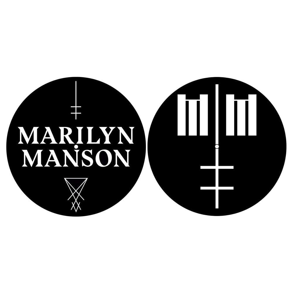 Marilyn Manson Logo - Planet Rock | Logo / Cross Slipmat Set | Marilyn Manson