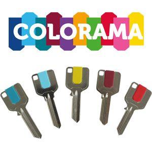 White Key Company Logo - COLORAMA Customised Key Clips