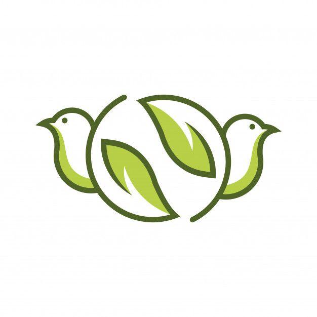 Unusual Logo - Bird leaf logo concept. Creative unusual logo with unique selling
