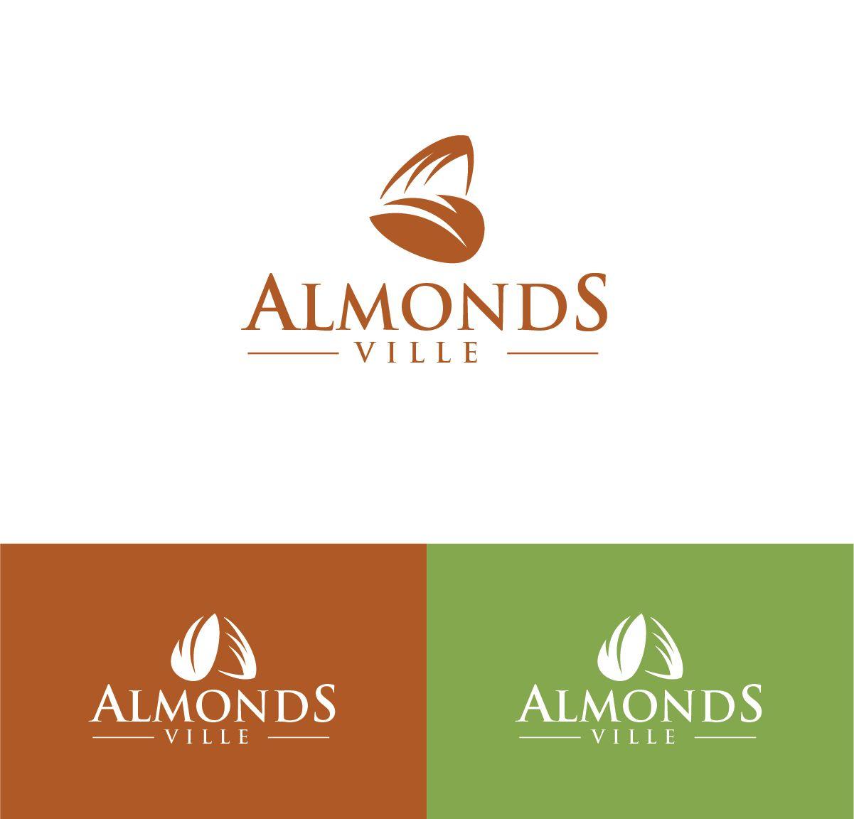 Almond Logo - Traditional, Feminine, Industry Logo Design for Almonds Ville