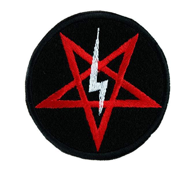 Marilyn Manson Logo - Amazon.com: Marilyn Manson Satanic Pentagram Symbol Patch Iron on ...