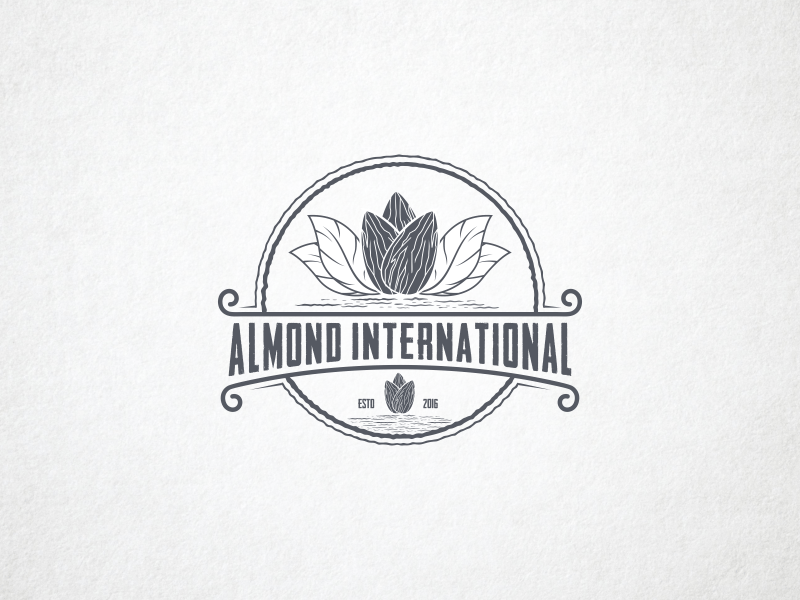 Almond Logo - Almond vintage idea by Lelevien | Dribbble | Dribbble