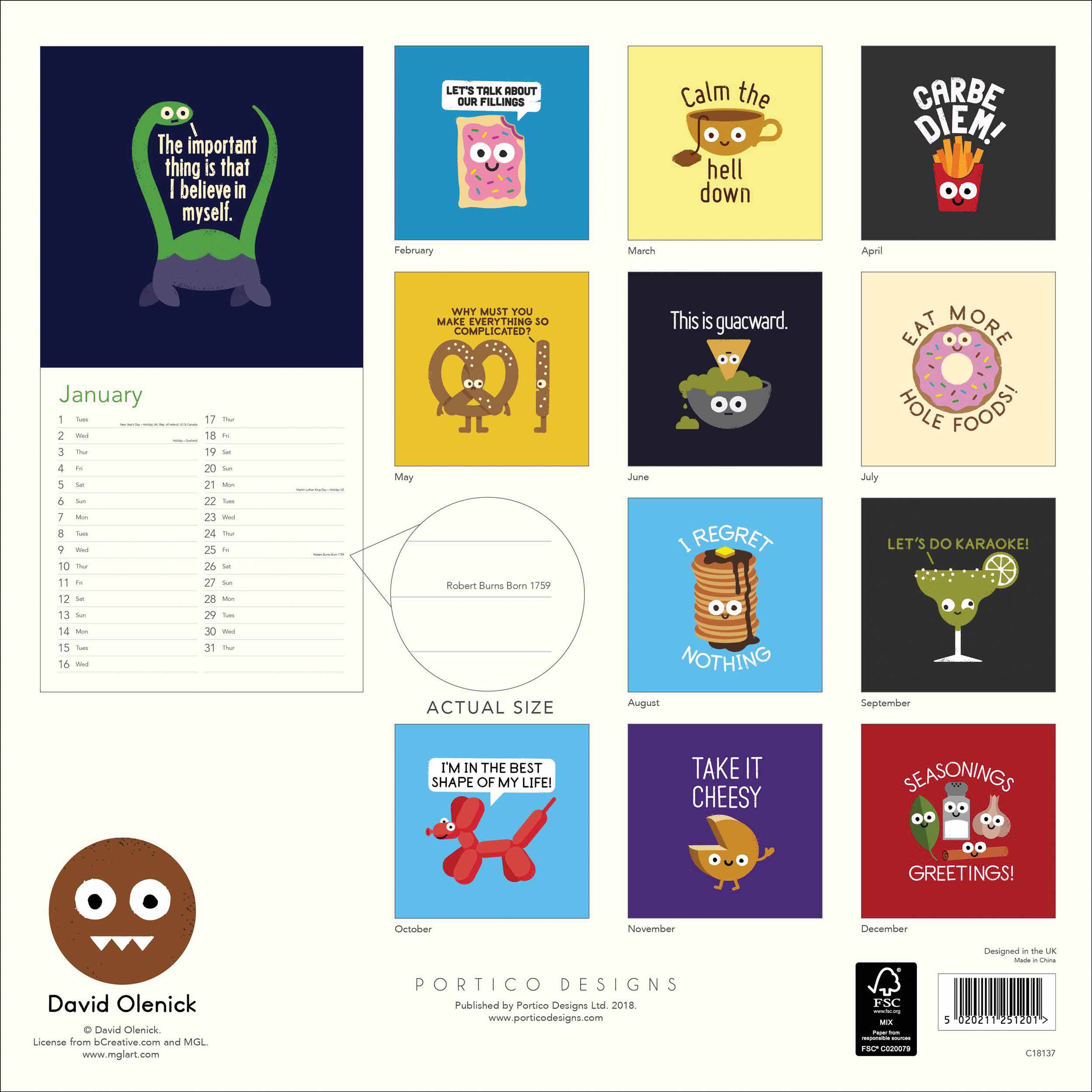 Olenick Logo - David Olenick Calendar 2019 Club UK