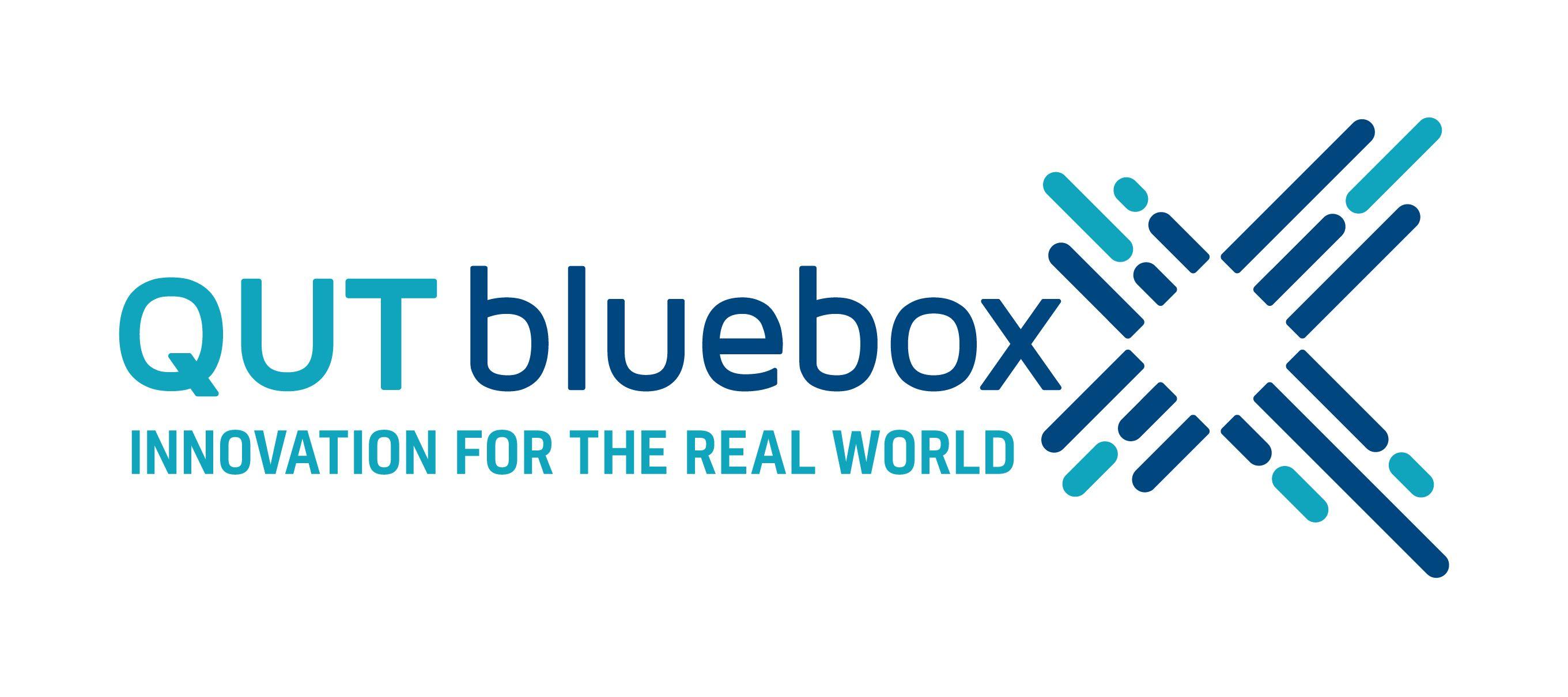 People with Blue Box Logo - Branding - QUT bluebox