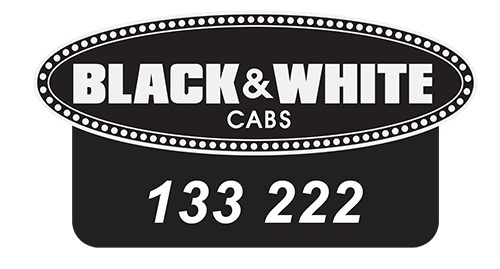 White and Black Logo - Black & White Cabs - Great Taxis, Great Service, Book Now