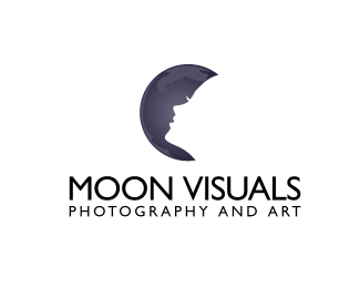 Change Moon Logo - Moon Visuals Logo design - *** Change in the upon client request