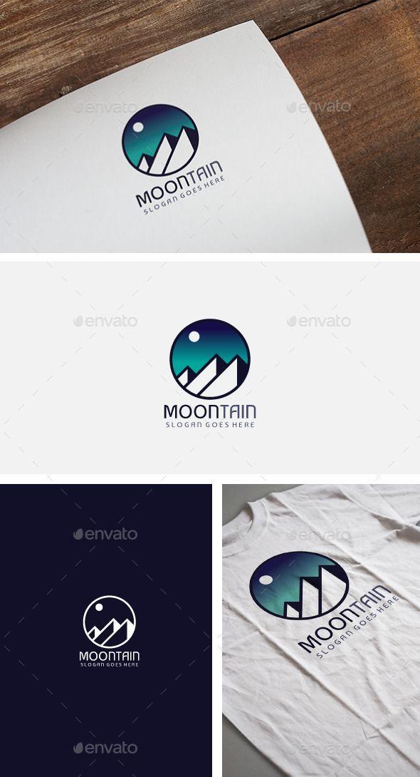 Change Moon Logo - Mountain Moon Logo. Fonts Logos Icons. Rockets Logo