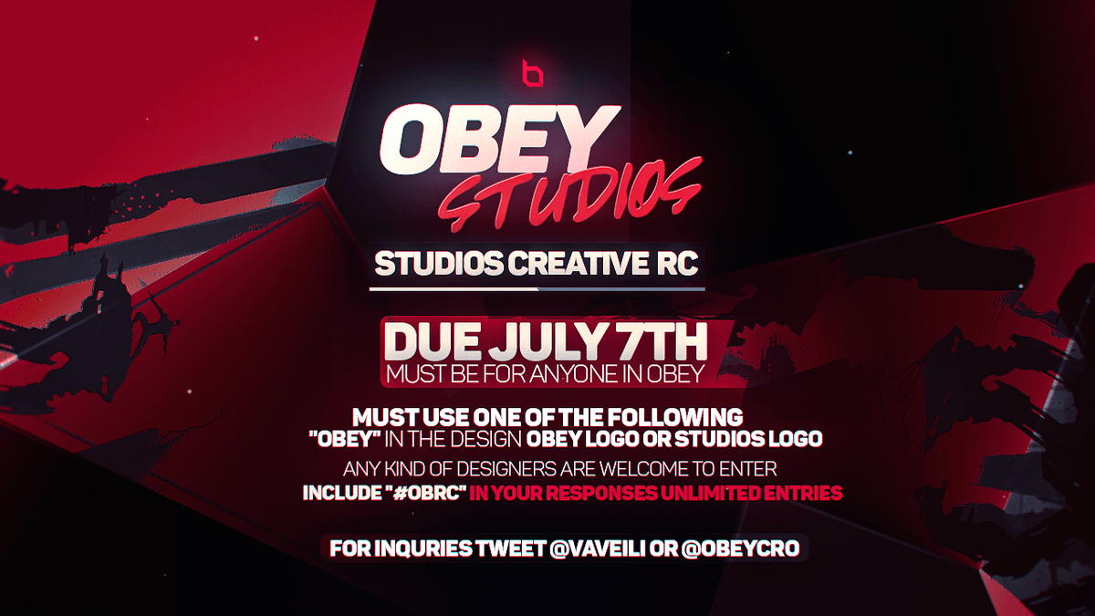 Obey Studios Logo - Obey Studios Creative RC All rules in the image