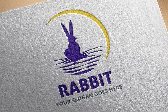 Change Moon Logo - Rabbit Moon Logo Template Templates Features :- Available in Ai, EPS