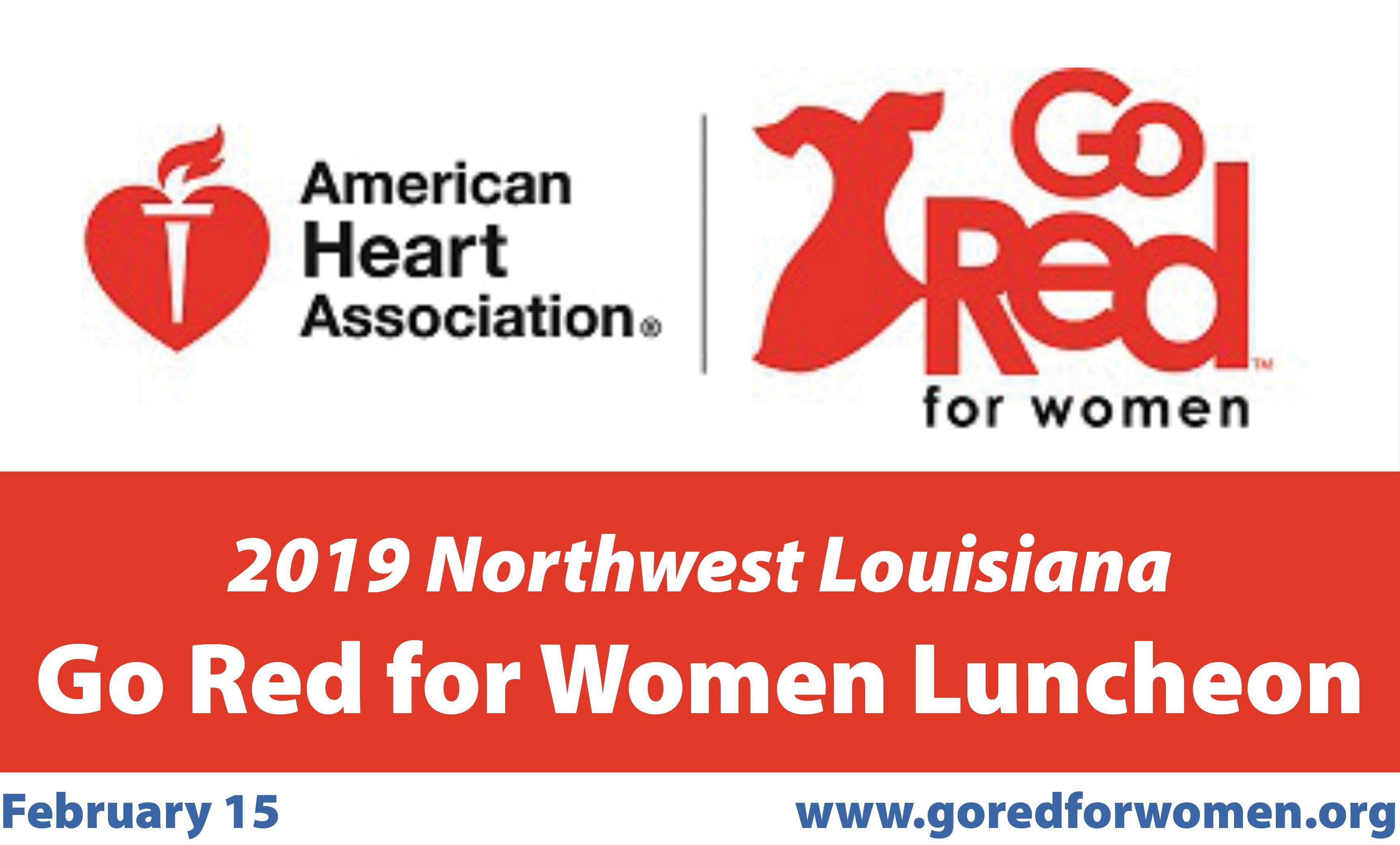 Red for Women Logo - 2019 Northwest Louisiana Go Red for Women Luncheon - Lola Magazine