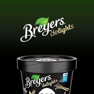 Breyers Ice Cream Logo - Ice Cream With Protein 330 Calories. Breyers® Delights