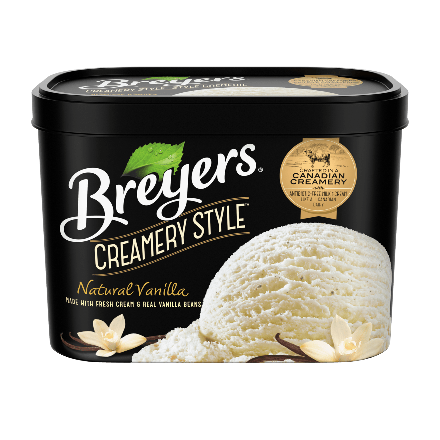 Breyers Ice Cream Logo - Creamery Style Natural Vanilla