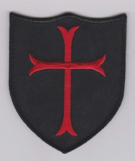 Black and Red Crusaders Logo - Amazon.com : Navy Seals Red Cross Crusader Shield Military Black Ops