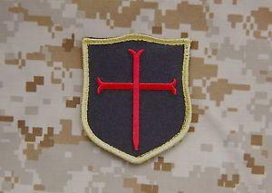 Black and Red Crusaders Logo - Crusader Shield Patch Black & Red NSWDG DEVGRU Gold Squadron Team ...