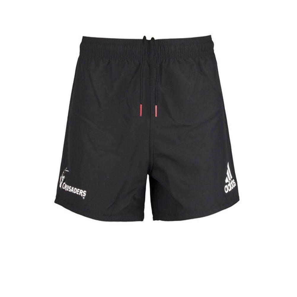 Black and Red Crusaders Logo - ADIDAS Crusaders 2018 Home Players Super Rugby Shorts [black Red]