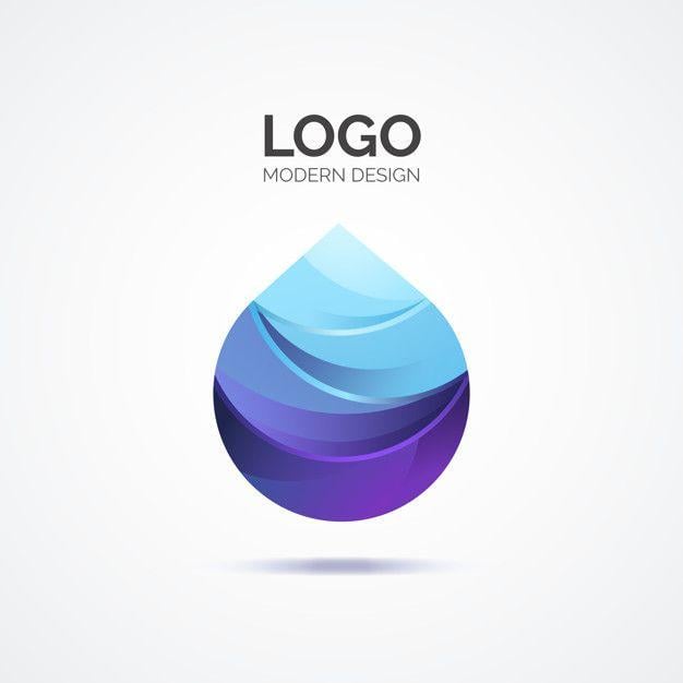 Blue Abstract Logo - Blue abstract logo in modern design Vector | Free Download