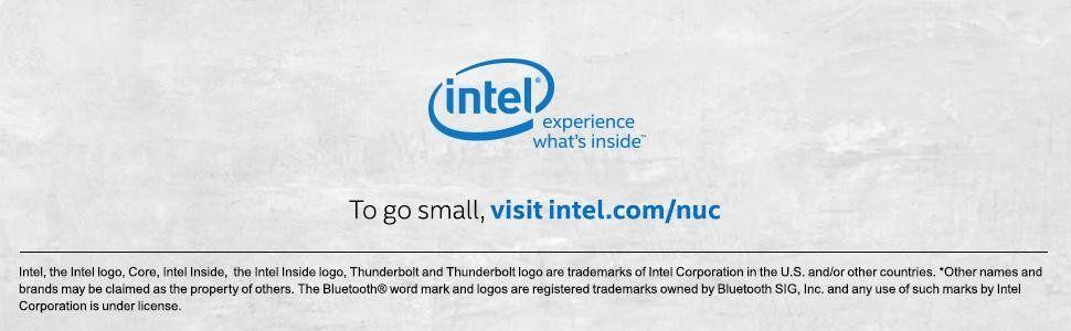 Small Intel Logo - Amazon.com: Intel NUC 7 Business Kit (NUC7i5DNK1E) - Core i5 vPro ...