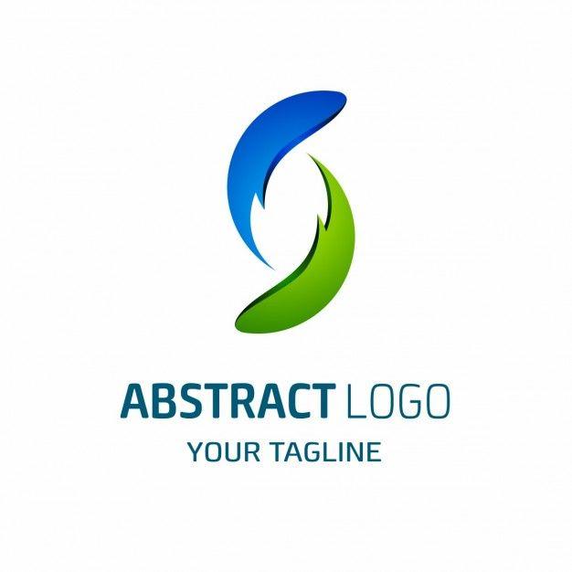 Blue Abstract Logo - Blue and green abstract shapes logo Vector | Free Download