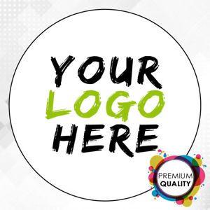 Find Us On eBay Logo - LOGO Printed Round Stickers - Custom Logo labels - postage labels ...