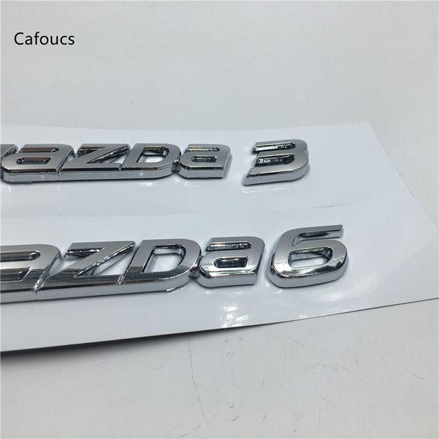 Mazda 3 Logo - Cafoucs For Mazda 3 6 Emblem Badges Logo Rear Trunk Number Letters ...