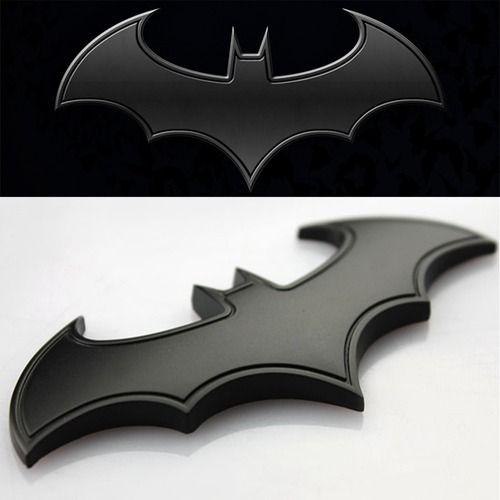 3D Bat Logo - Black 3d Metal Bat Logo Car Styling Car Sticker Batman Emblem, Size ...
