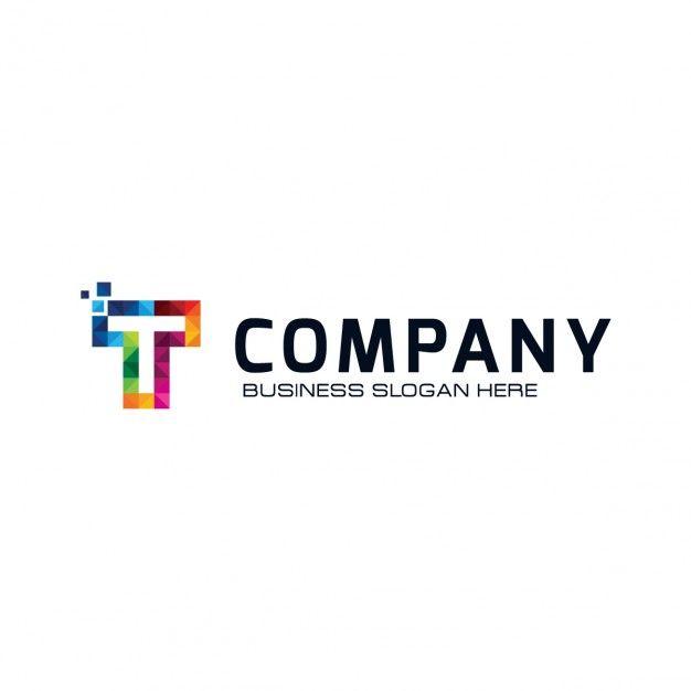 T Company Logo - Colorful letter t logo Vector | Free Download