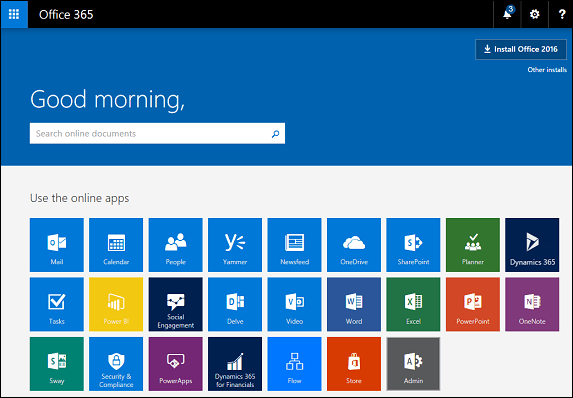Office 365 Application Logo - office 365 - Display available apps on SharePoint Online site ...