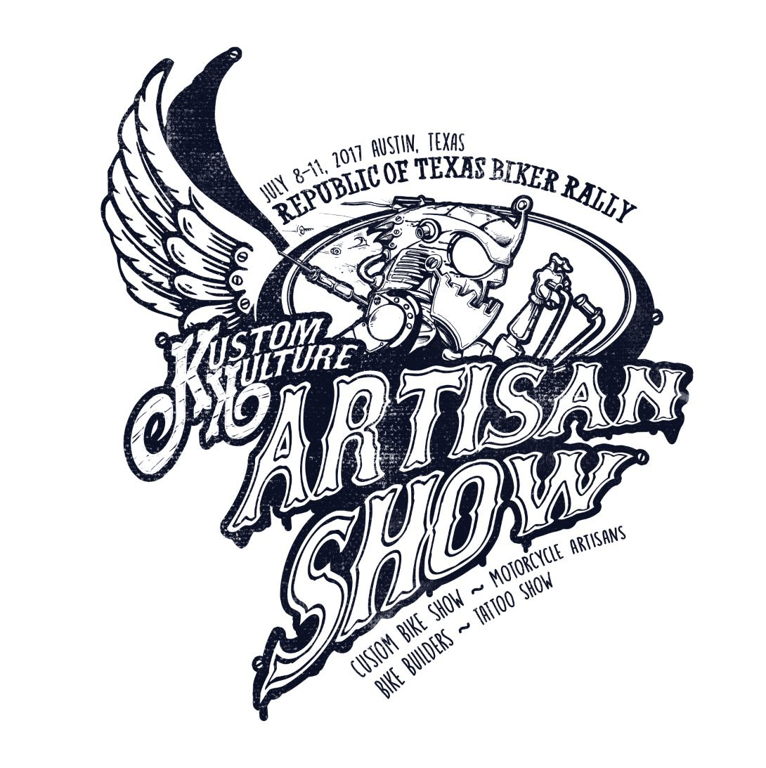 Custom Motorcycle Logo - Kustom Kulture Artisan Show Logo — Custom Motorcycle Shows Produced ...