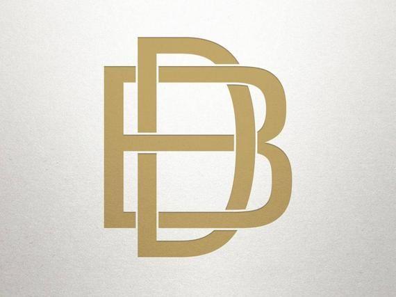 DB Logo - Interlocking Letters Logo BD DB Interlocking Letters | Etsy