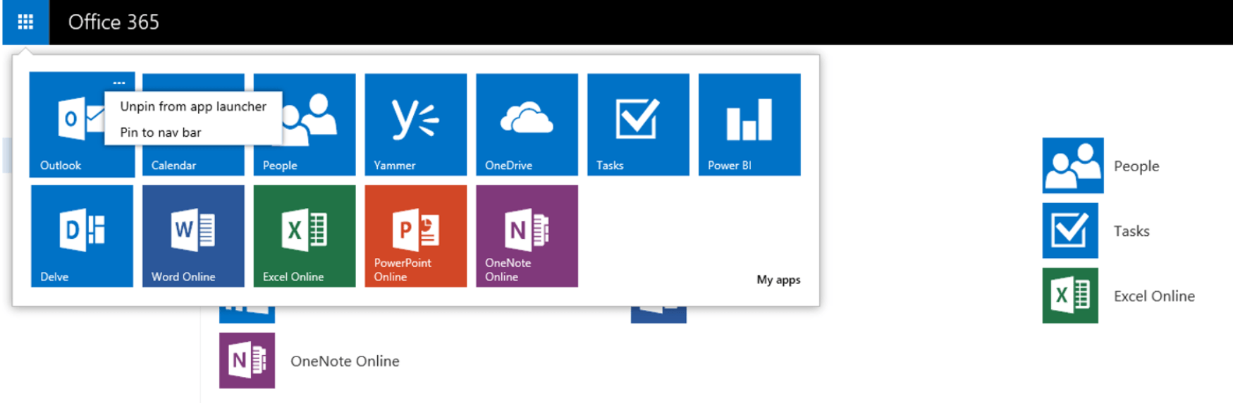 Office 365 Application Logo - Where did my Office 365 Application Toolbar go? – Above the Cloud Blog