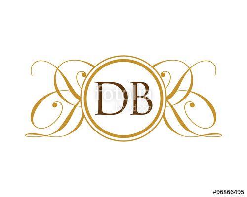 DB Logo - DB Luxury Ornament initial Logo
