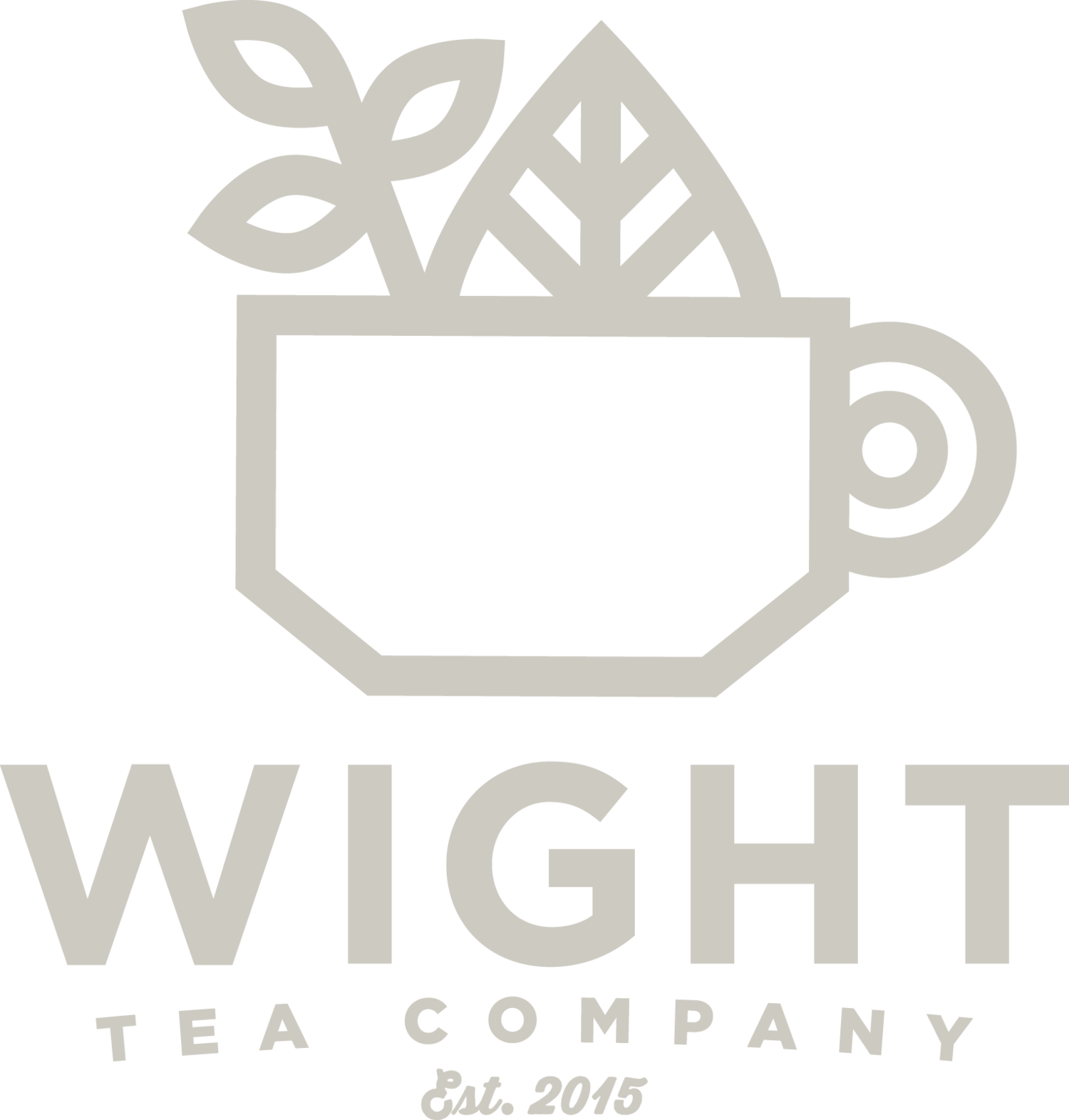 Black and Wight Logo - Wight Tea Co