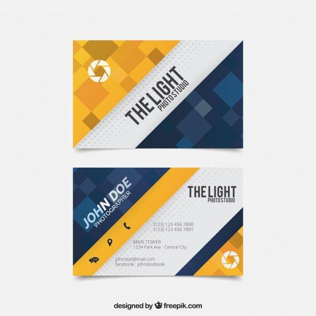 Yellow and Blue Business Logo - Yellow and blue business card Vector | Free Download