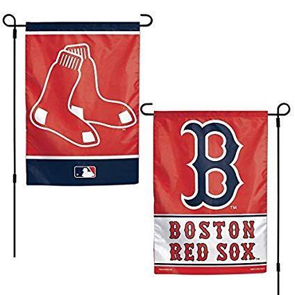 Boston Red Sox B Logo - Amazon.com : Boston Red Sox 11''x15'' Garden Flag - ''B'' Logo ...
