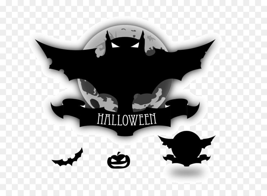 Black Bat Logo - Halloween Bat Jack O' Lantern Clip Art Bat Png Download