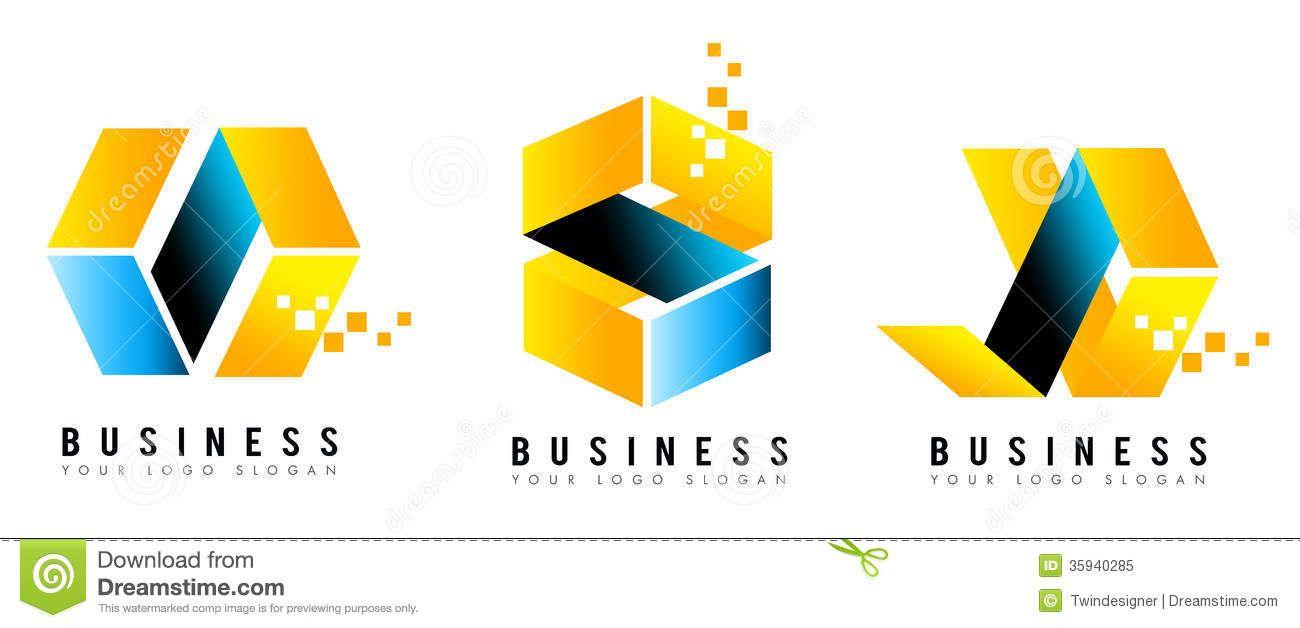 Yellow and Blue Business Logo - Blue and yellow Logos