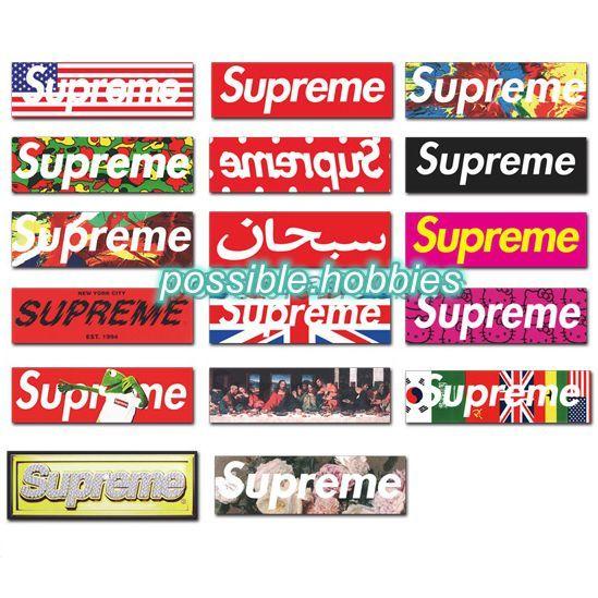 Cool Supreme Box Logo - Supreme Box Logo Sticker Pack (Small). Skateboard Sticker Lot Pack