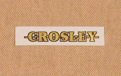 Vintage Radio Logo - CROSLEY RADIO LOGO Water Slide Decal - Old Antique Wood Vintage Tube ...