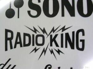 Vintage Radio Logo - Radio King Black 30's Bolt Vintage Logo Replacement | eBay