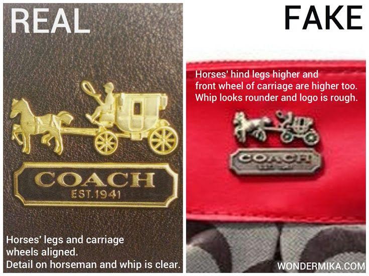 Coach Purse Logo - How to spot a fake COACH bag? Picture and videos here!