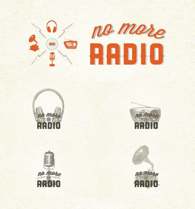 Vintage Radio Logo - No More Radio Podcast Network Website by Sasha Endoh at Coroflot.com