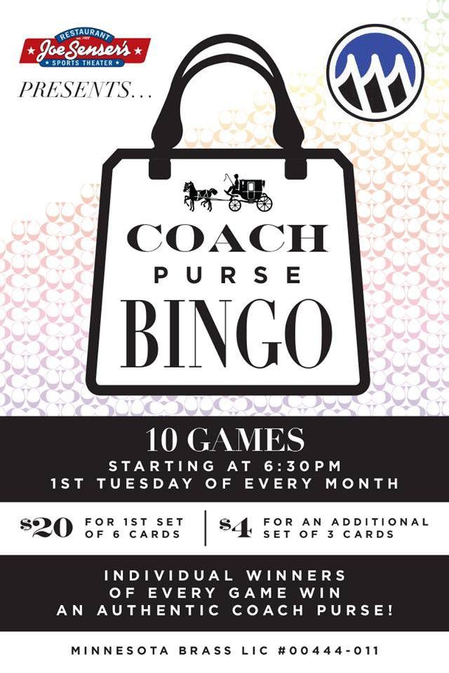 Coach Purse Logo - Coach Purse Bingo is back! - Minnesota Brass