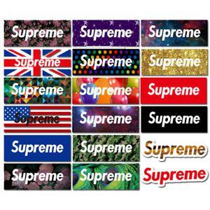 Cool Supreme Box Logo - Supreme Box Logo PCS Cool Sticker Vinyl Decal Pack Skateboard