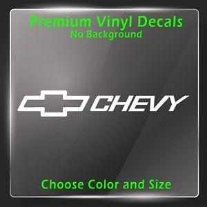 Chevy Racing Logo - Details about Chevy Bowtie Emblem Vinyl Chevrolet Logo Decal Sticker Racing  Truck SS 4x4 Text
