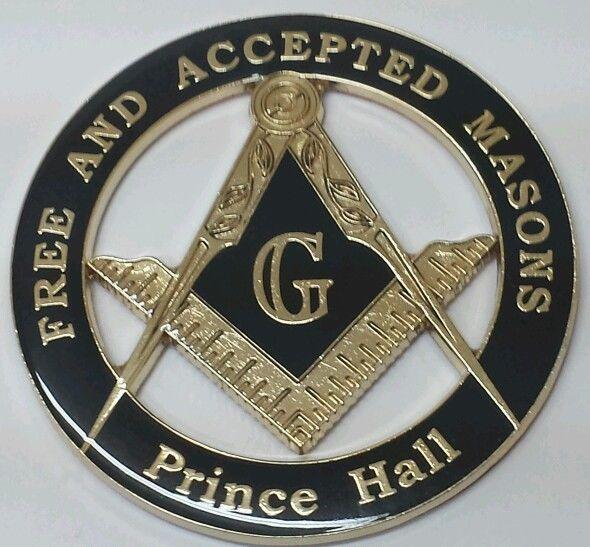 Prince Hall Logo - Prince Hall Affiliated Masonic Car Emblem in Black | eBay