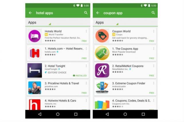 Most Popular Mobile Apps Logo - Google Is Putting Ads in Its App Store's Search Results | Digital ...