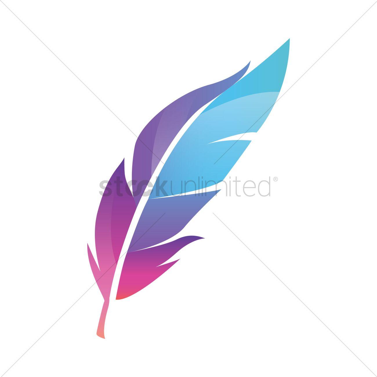 Feather Quill Logo - Feather icon Vector Image - 1602160 | StockUnlimited